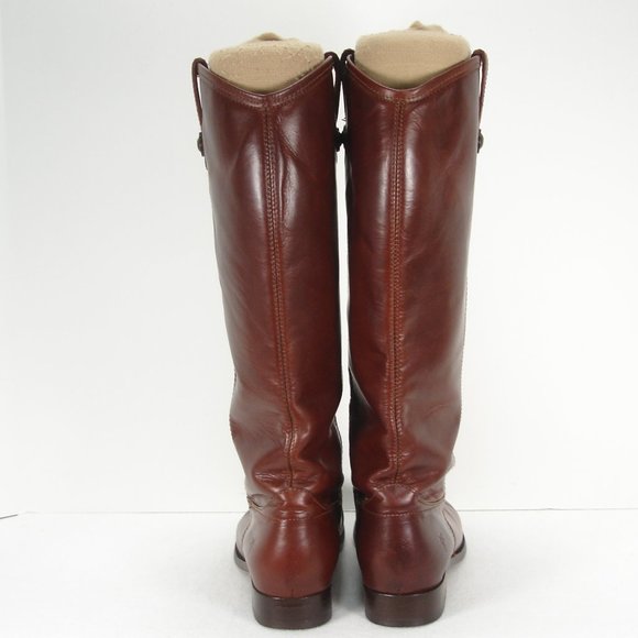 FRYE 77167 MELISSA LEATHER  TALL RIDING BOOTS 8 B - Picture 4 of 14